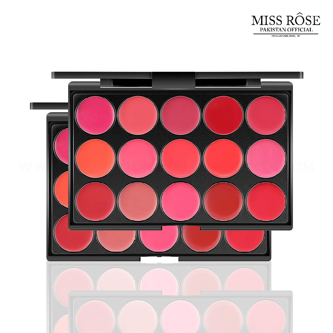 Miss Rose 15 Colors Matte Lipstick Palette