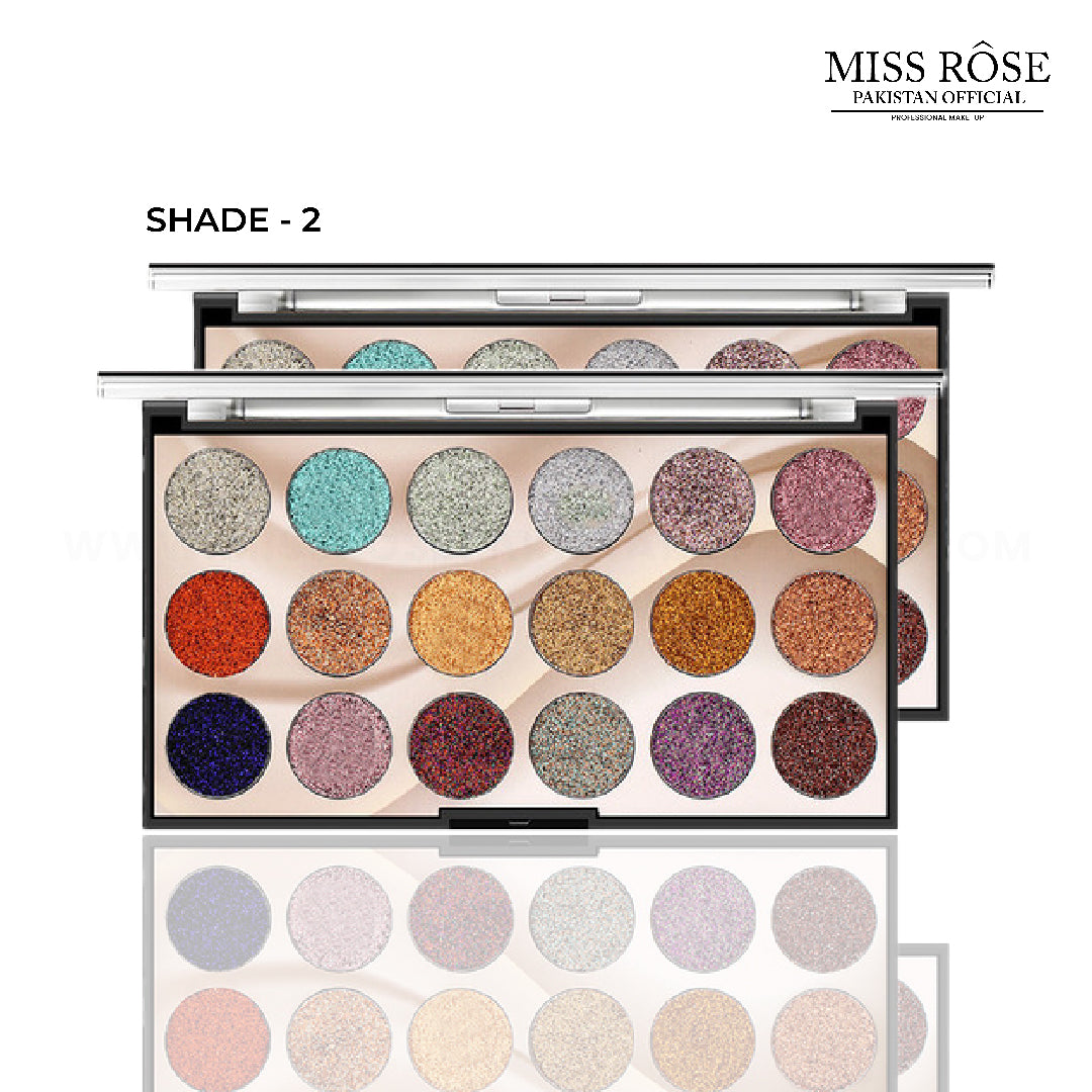 Miss Rose 18 Color Full Glitter Palette
