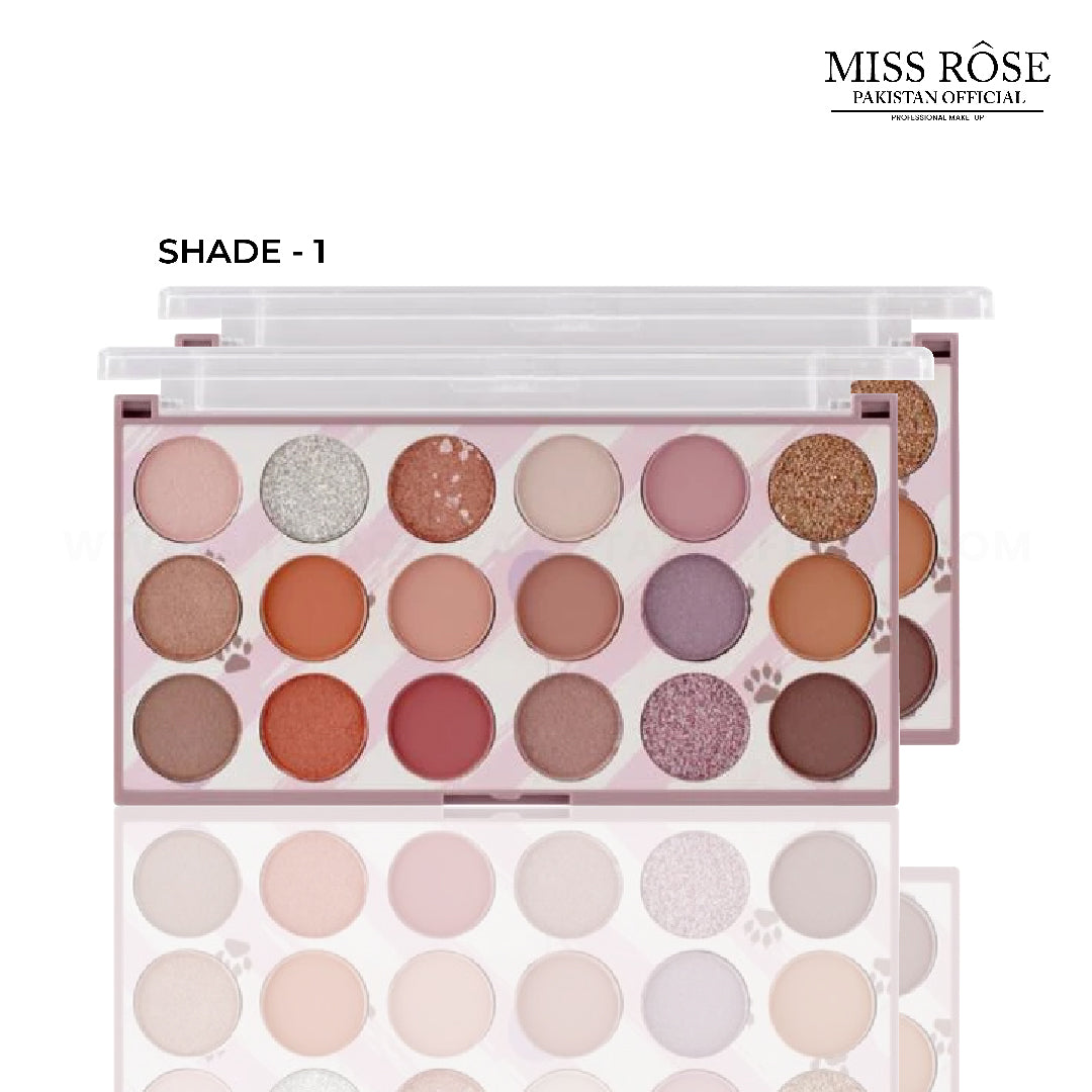 Miss Rose 18 Color Pearl Eyeshadow Palette