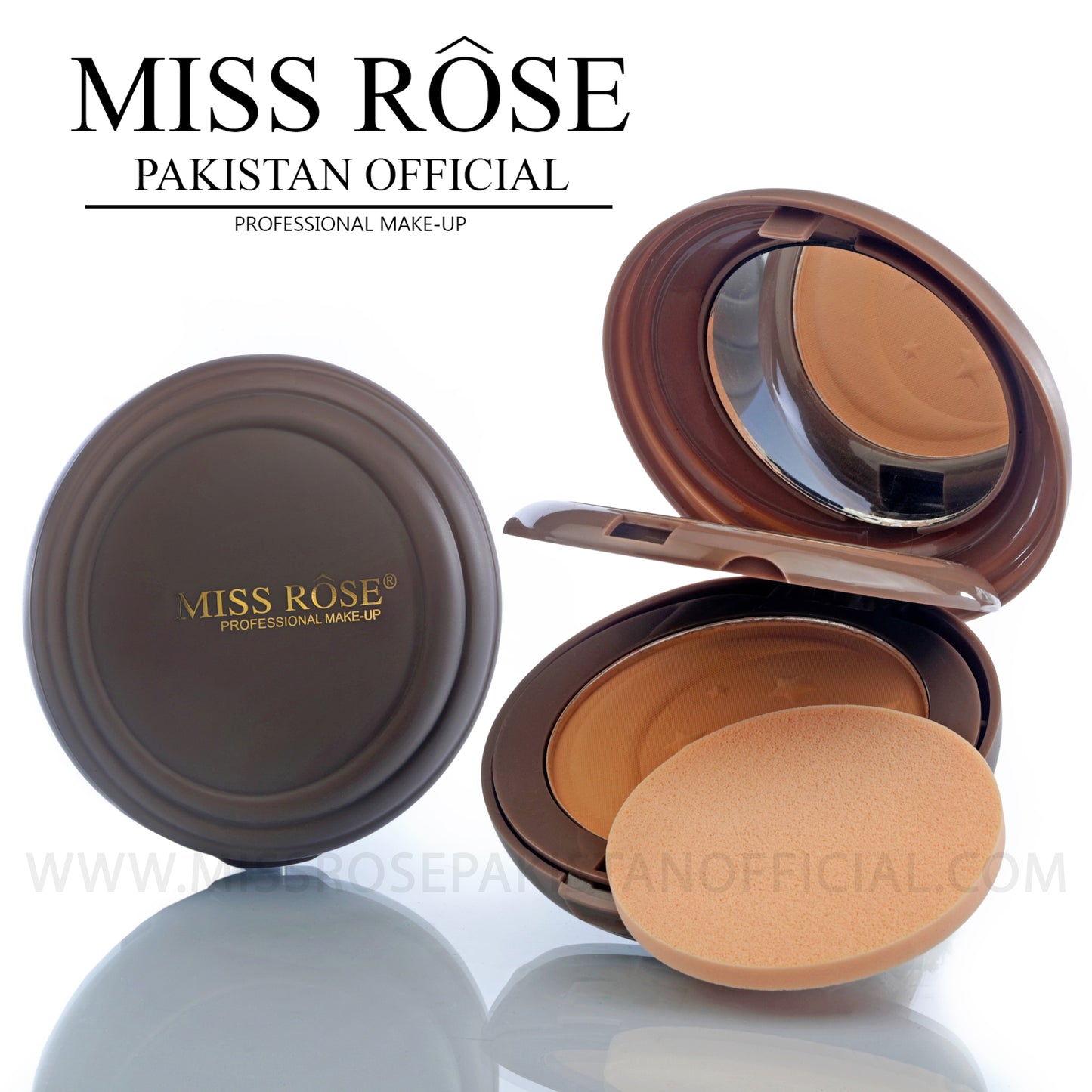 Miss Rose 2 in 1 Compact - Moon & Back – MISSROSE PAKISTAN OFFICIAL