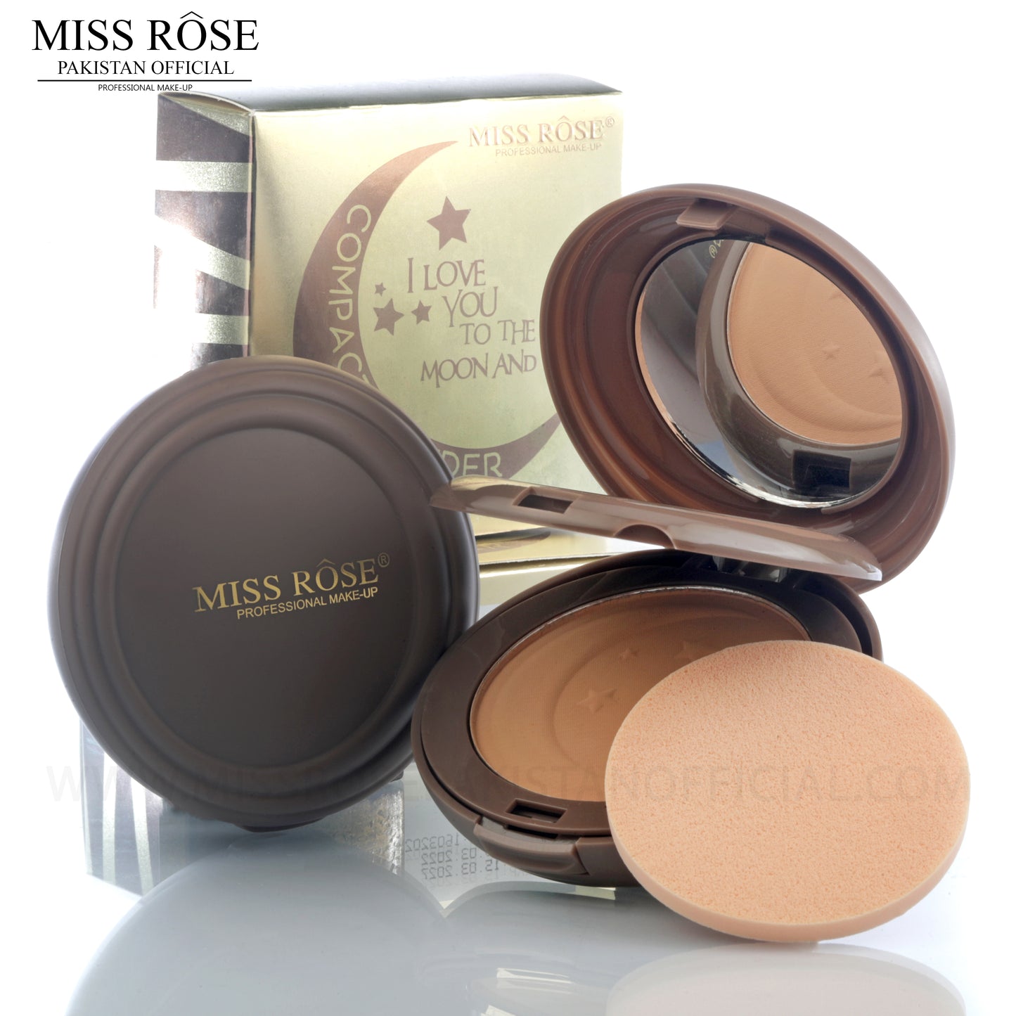 Miss Rose 2 in 1 Compact - Moon & Back