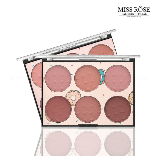 Miss Rose 6 Color Blush Palette