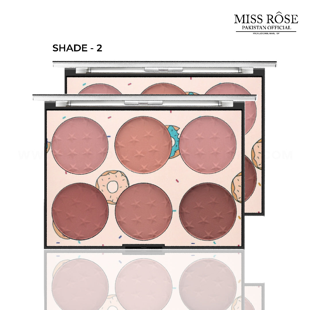 Miss Rose 6 Color Blush Palette