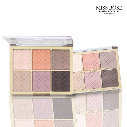 Miss Rose 6 Color Frisk Eyeshadow + Highlighter Palette