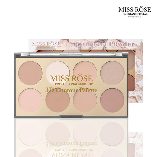 Miss Rose 8 Color Compact & Contour Paltte