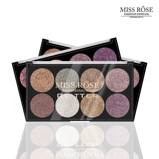 Miss Rose 8 Color Glitter Palette