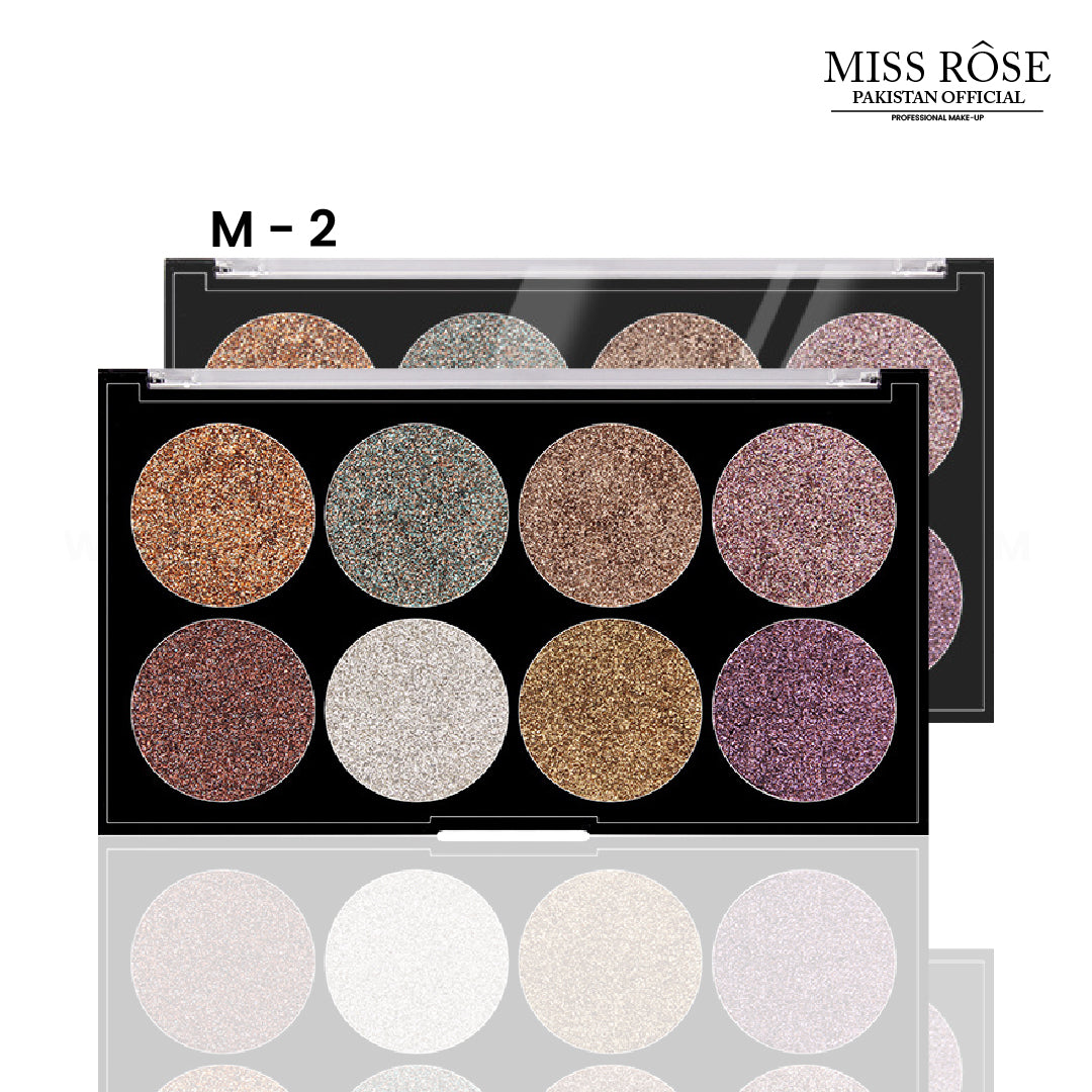Miss Rose 8 Color Glitter Palette