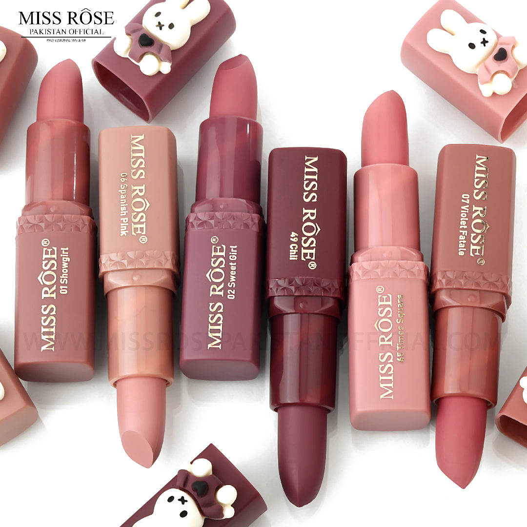 Miss Rose Bunny Lipstick Set of Pinks