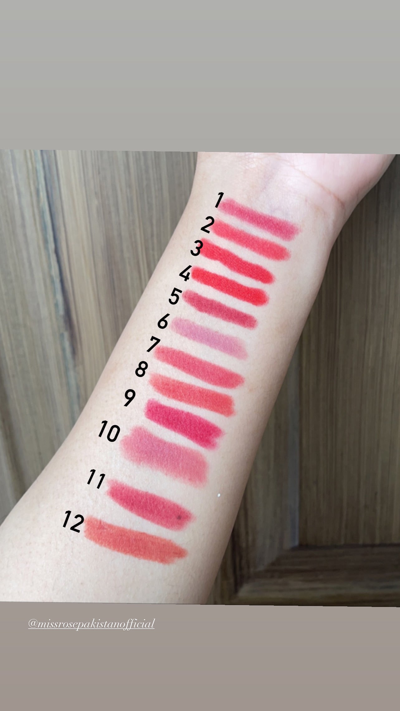 Miss Rose Creamy Crayons Lipsticks