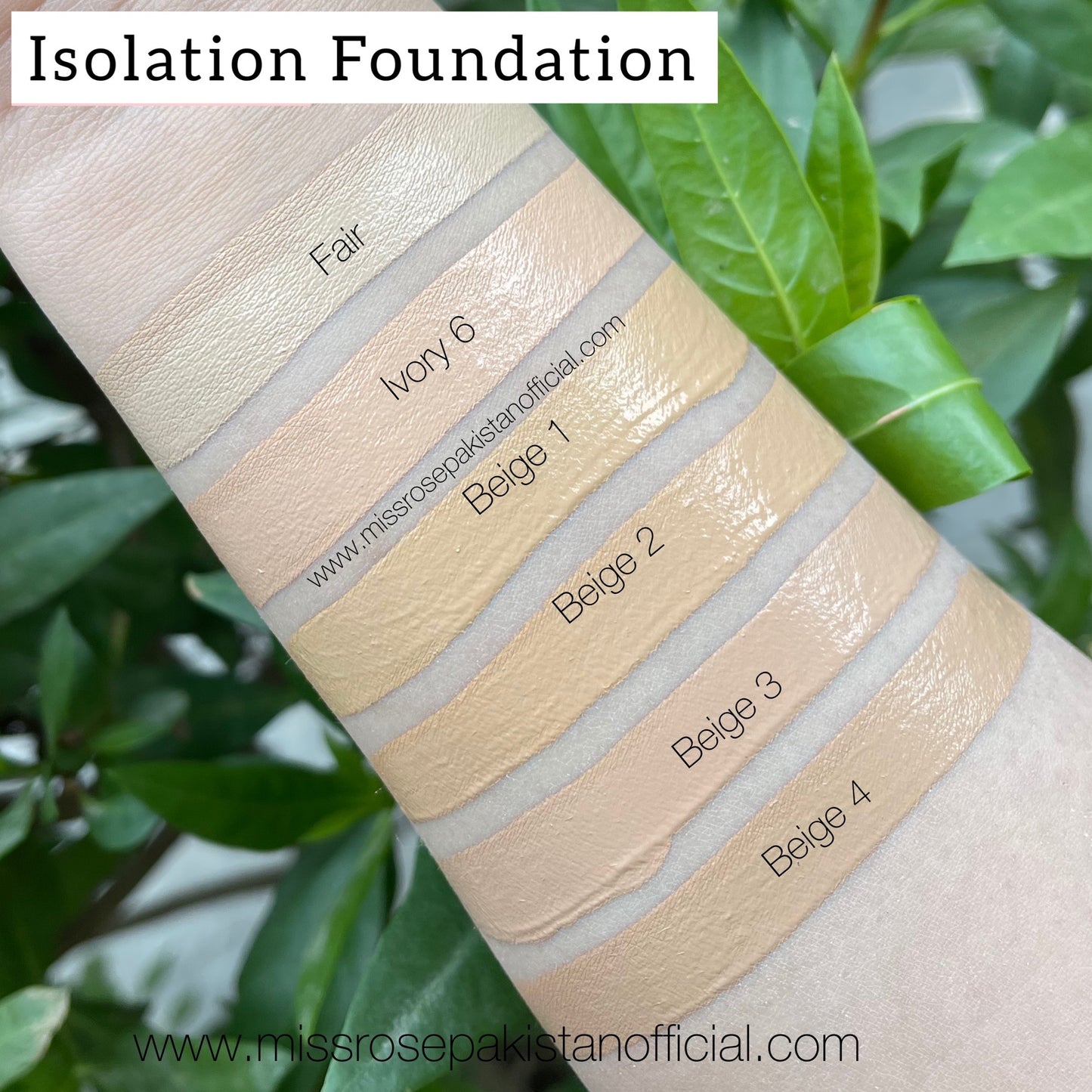 Miss Rose Isolation Foundation