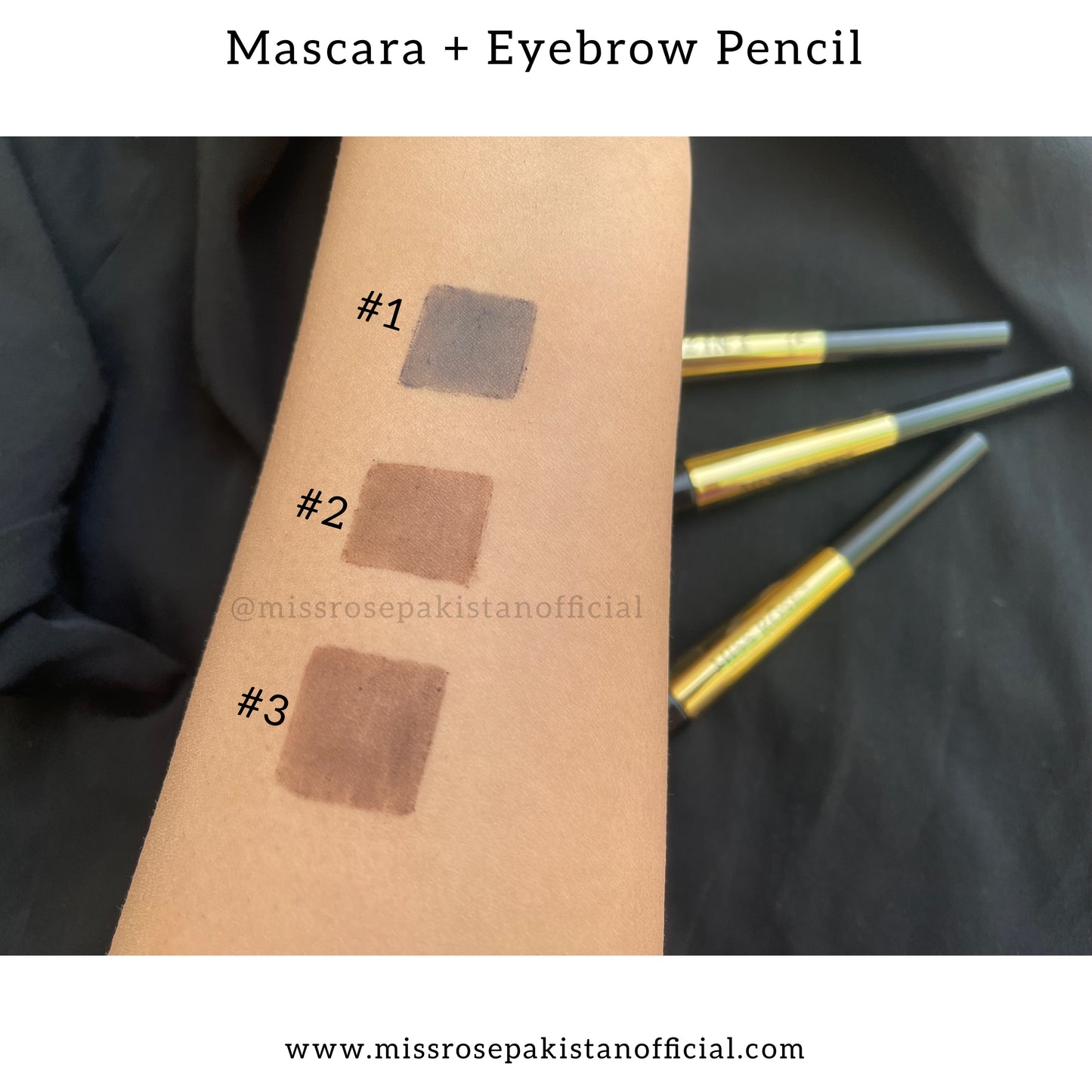 Miss Rose Mascara + Eyebrow Pencil
