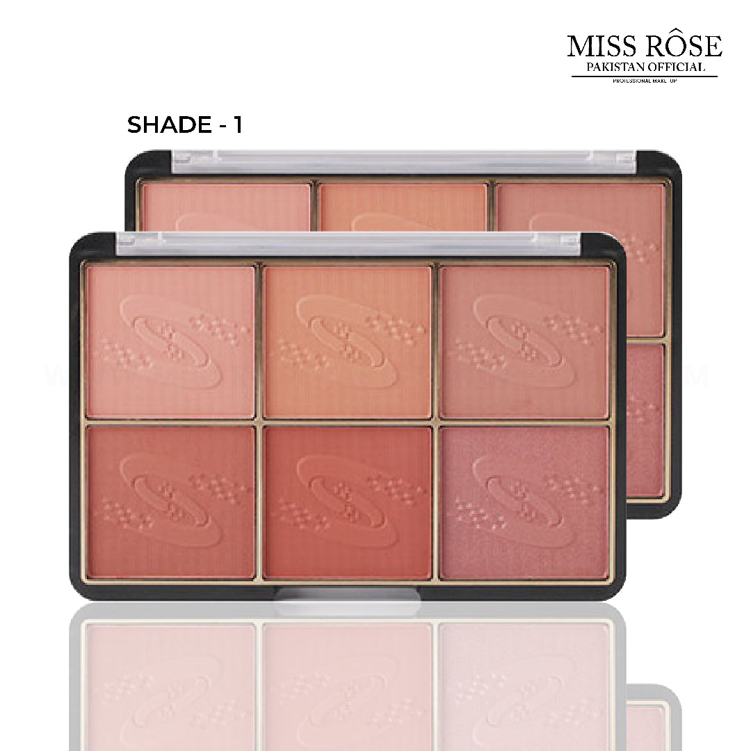 Miss Rose New 6 in 1 Blush Palette