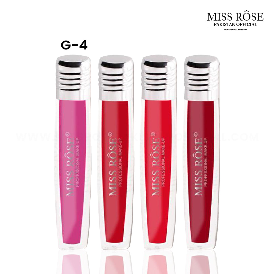 Miss Rose Round Gloss Set of 4