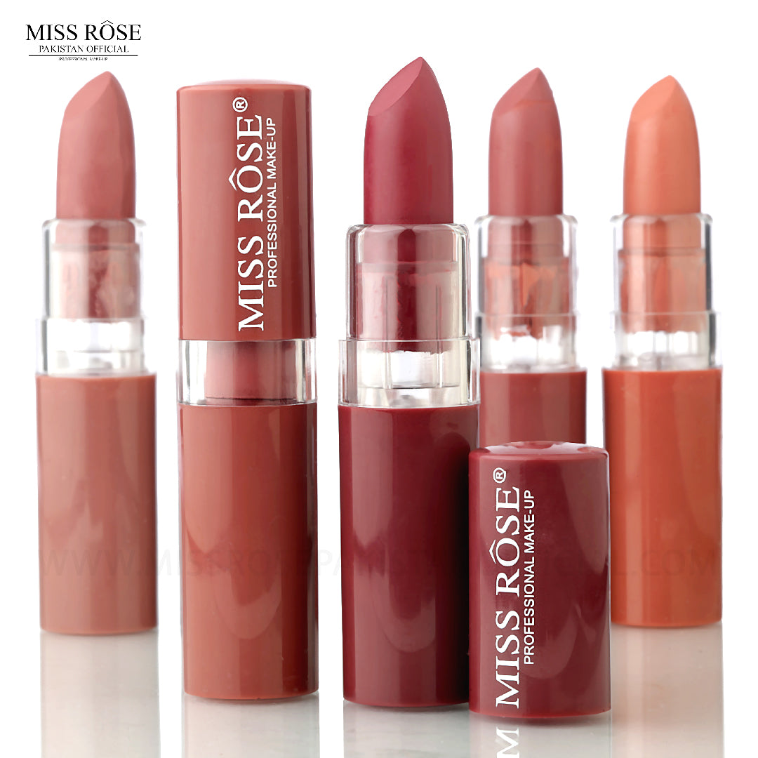Miss Rose Semi-Matte Lipstick-Set of 6-Nudes
