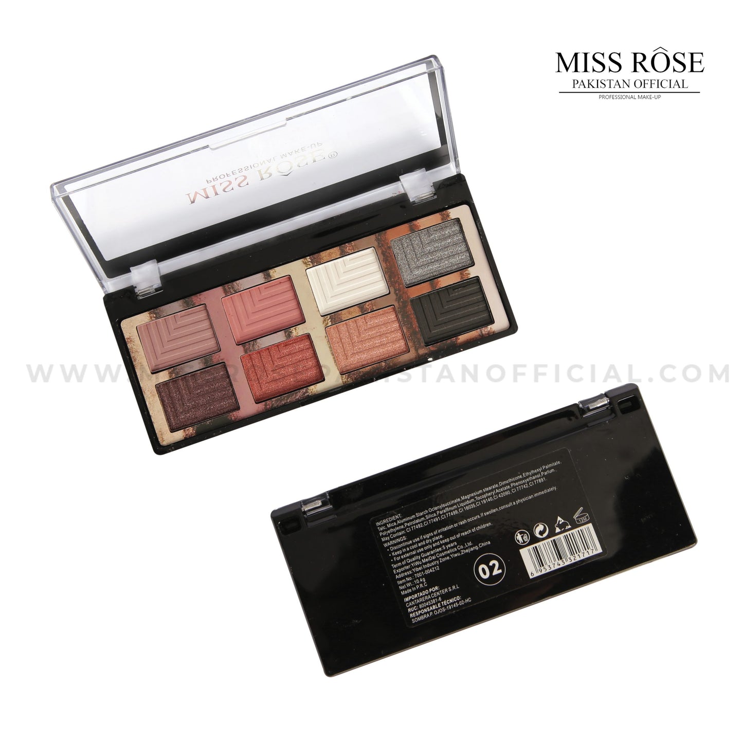 Miss Rose 8 Color Eyeshadow Palette